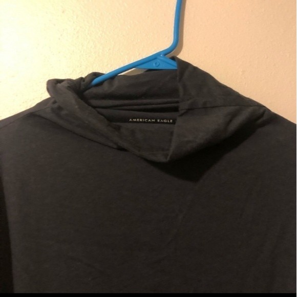 Navy Blue American Eagle Cowl Neck Top - Picture 11 of 15